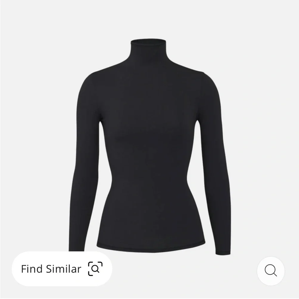 NWOT SKIMS Fits Everybody Long Sleeve Mock Turtleneck Top, Women’s M - Picture 4 of 4